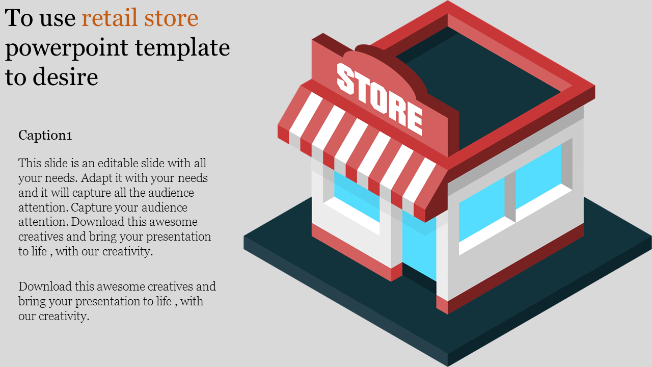 retail store powerpoint template-To use retail store powerpoint template to desire